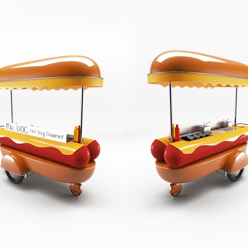 Food Cart To Sell Gourmet Hot Dog Design by Plince