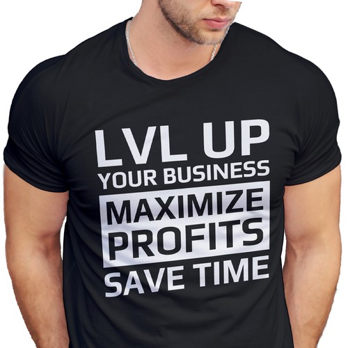 コンペ「New Shirt Design for LVL Up Imaging」のデザイン by LogoLensさん 