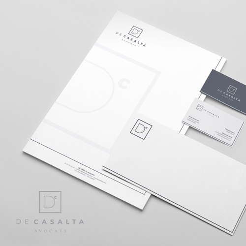 "Créer un logo avec une typographie personnalisée pour cabinet/réseau d'avocats" winning Logo & brand identity pack