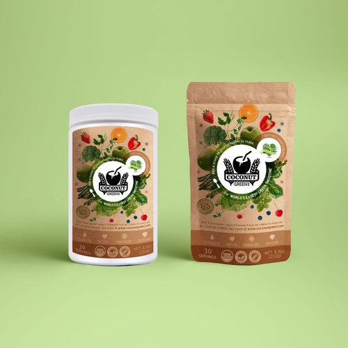 Designs | Create stunning new packaging and label for Coconut Greens ...
