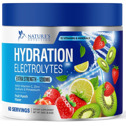 Hydration Electrolytes Design Needed for Nature's Nutrition Design by UnderTheSea™