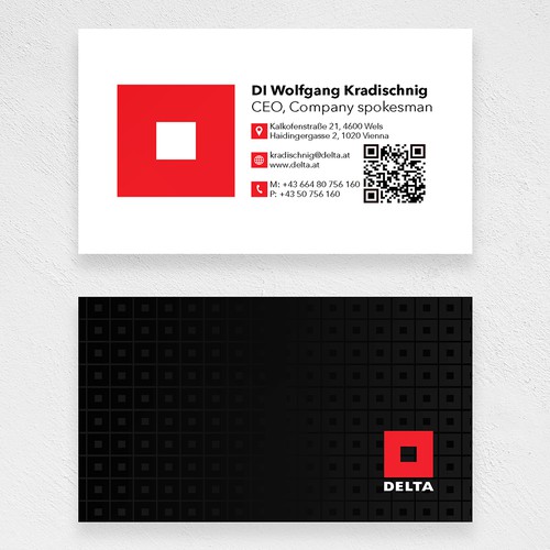 Diseño de DELTA Business Card Relaunch de PNX Graphics