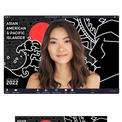 Asian american and pacific islander heritage month - zoom background  illustrations (multiple winners) | Illustration or graphics contest |  99designs