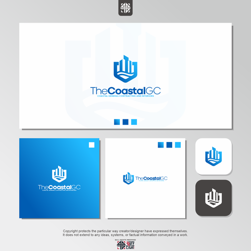 A woman owned Coastal GC company needs a striking logo Design by fortyeight.studio™