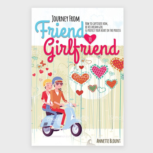 Design a book cover that is fun and playful to help single women experience love beyond friendship Design by elQue.design