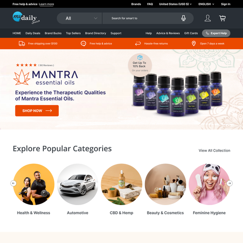 Revamp our e-com website! Design by Technology Wisdom