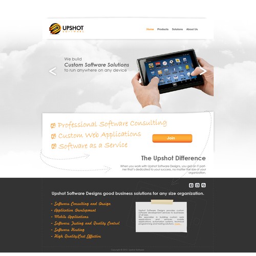 Help Upshot Software with a new website design デザイン by mygldesign