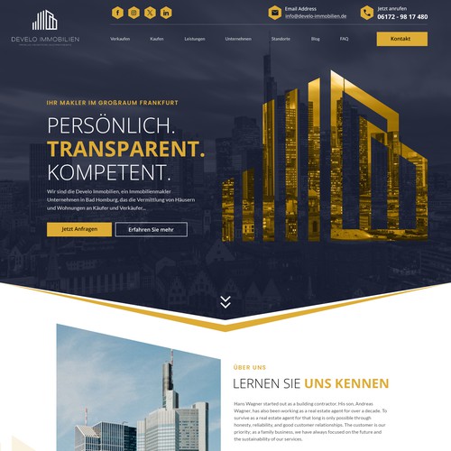 Web page design contest entry by ✨Design Genie✨