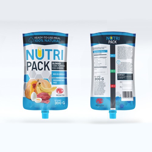 Powerful, innovative, and caring health food packaging design for meditek, Product packaging contest