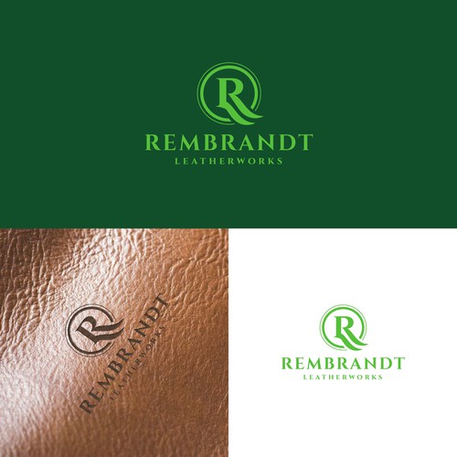Designs Rembrandt Leatherworks Logo. High end leather goods and bags