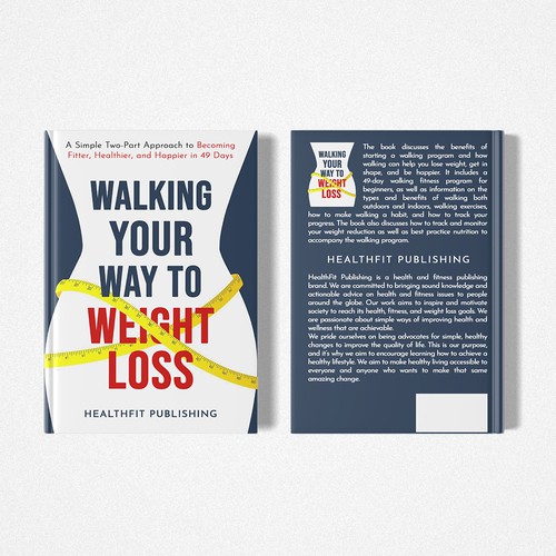 Exciting, Simple and Elegant Book Cover Design for Walking Your Way to Weight Loss Design von Chagi-Dzn