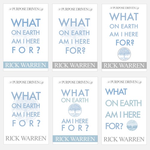 Book cover redesign for "What on Earth Am I Here For? The Purpose Driven Life" by Rick Warren Design by KamNy