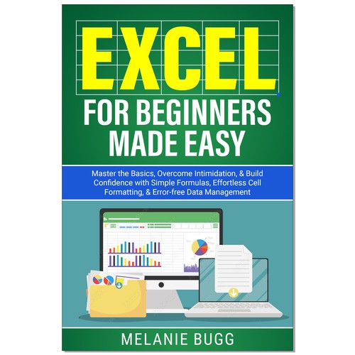 An ebook cover for professionals learning to use Excel as beginners Design by Ramarao V Katteboina
