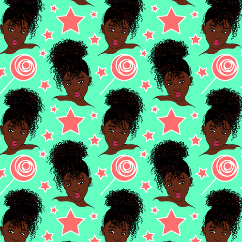 Bucket Hat Designs for Girls (black culture theme) Design by Anjelita