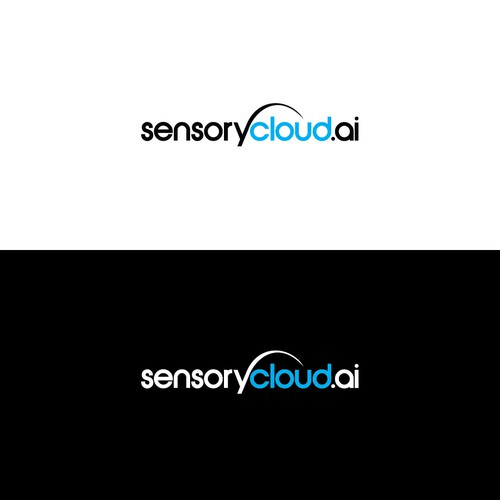 High tech logo for cloud computing company. Diseño de froxoo