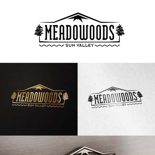 Logo for the most beautiful place on earth...The Meadowoods Resort Réalisé par BEC Design