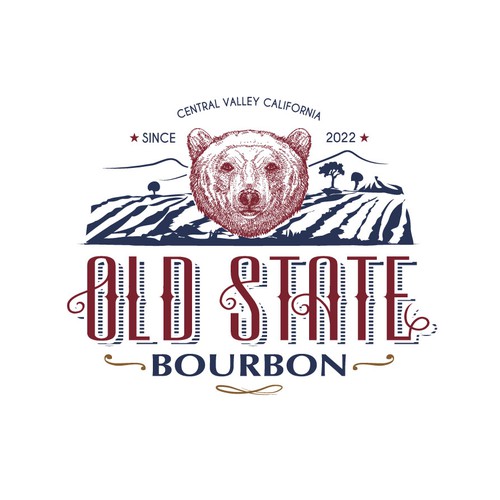 Logo design for a new Bourbon Whiskey company. Design by ZOM