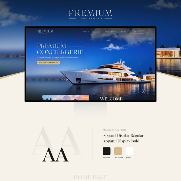 Premium Conciergerie website