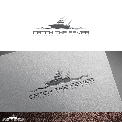 Create catch the fever company logo