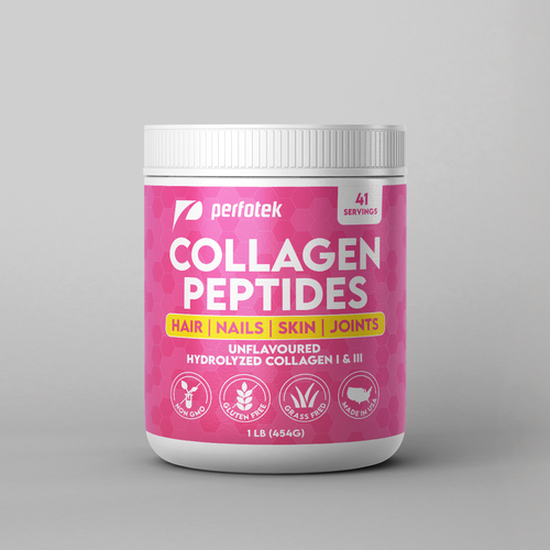 Packaging label for Collagen Peptides jar Design by EffieK