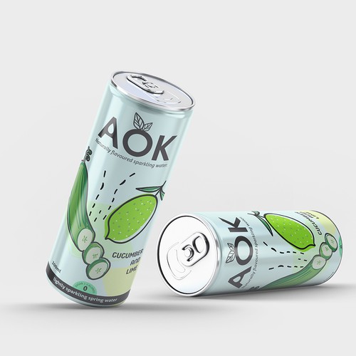 Flavoured sparkling water packaging design Design by Moi_Designers