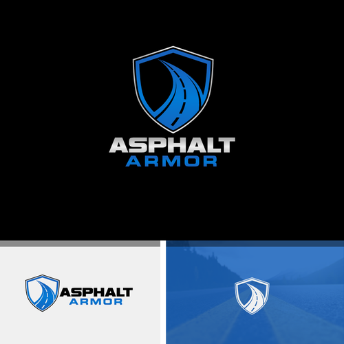 Powerful logo design for the most durable asphalt coating available Design by shadow`art