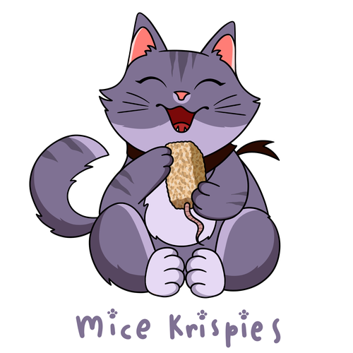 Breakfast Cat Mouse Tiny Stickers