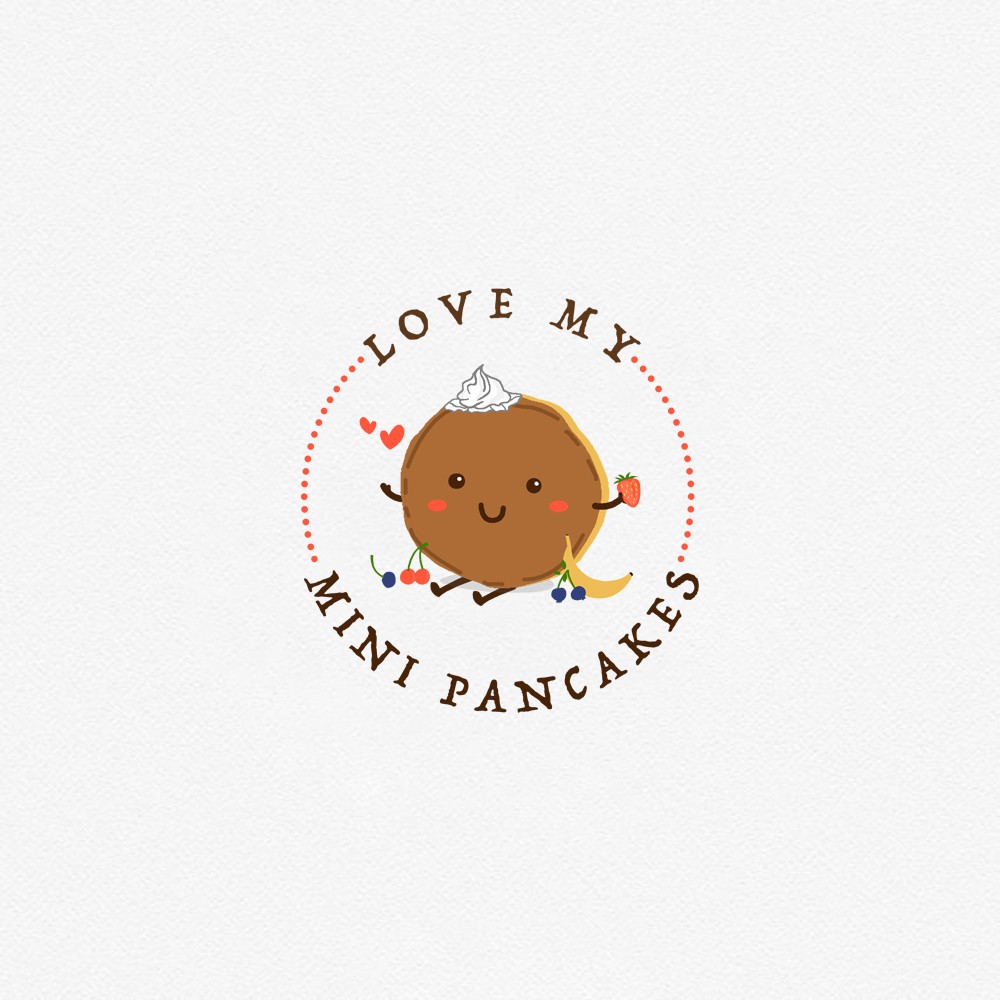 Hamster logo with the title 'Logo for mini pancake house '