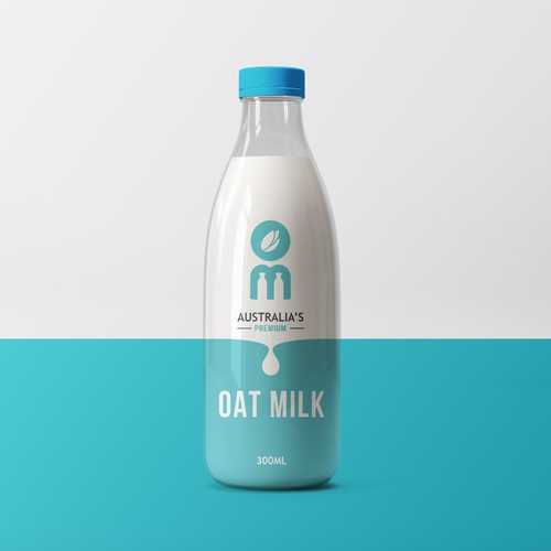 New oat Milk label Design by Manu P C