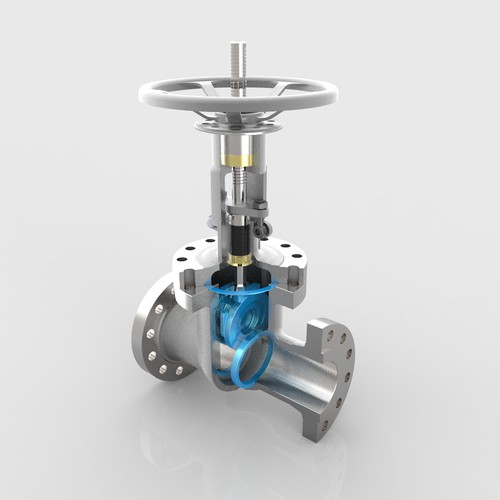 Valve Cutaway graphics for Gate, Globe, Check Valve Design von kejoman