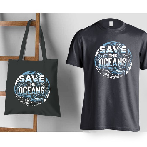 SAVE THE OCEAN OR SAVE THE OCEANS Design von mozaikworld