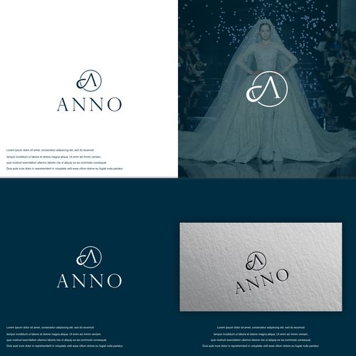 Craft a Unique Wordmark and Monogram for ANNO's Luxury Evening Wear Réalisé par Jhenes