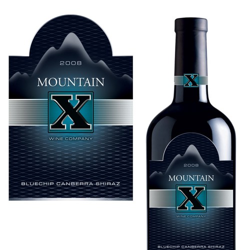 Mountain X Wine Label デザイン by Arindam