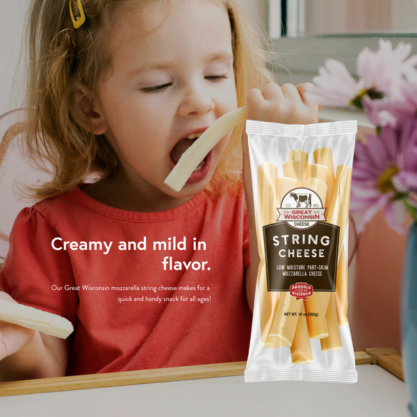 Landing page for a cheese brand