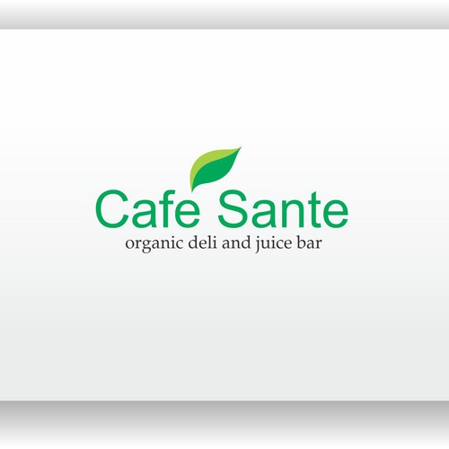 Create the next logo for "Cafe Sante" organic deli and juice bar デザイン by J T G