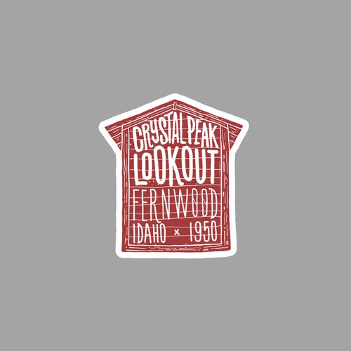 Illustrated Stickers for Fire Lookout Design by freesugar