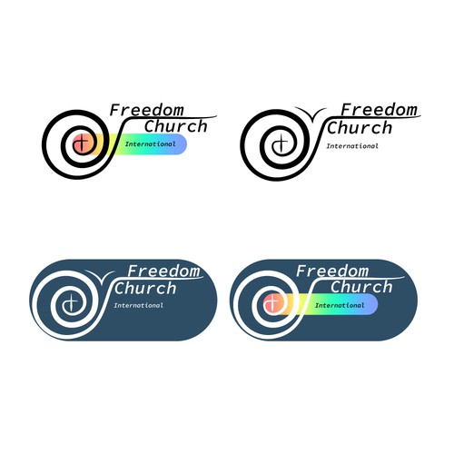 Freedom Church Logo Design Design by VeronikaTsurkan