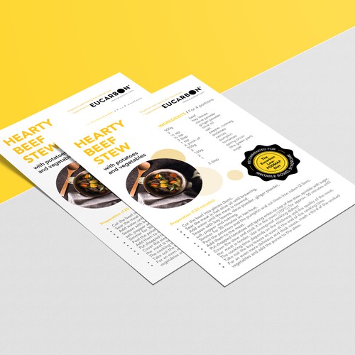 Recipe flyer template Design von ChinYii