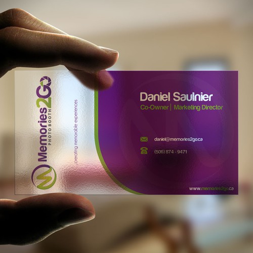 Create a business card for Luxurious Photo Booth Rentals! Design by N.Rc