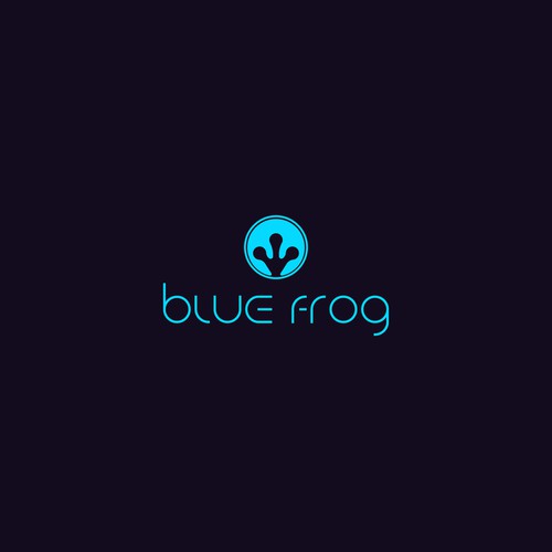 Blue Frog Logo Design by Atky