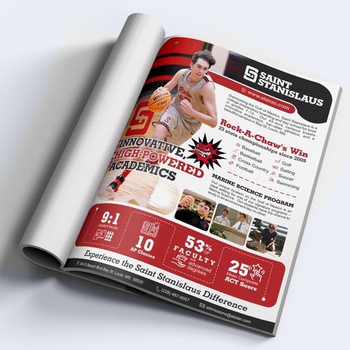 We need a stunning full page magazine ad for our school Design by 99kreative