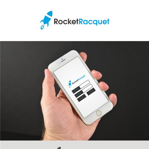 Create a capturing vintage Rocket logo for RocketCurl. Design by LAWETMAS