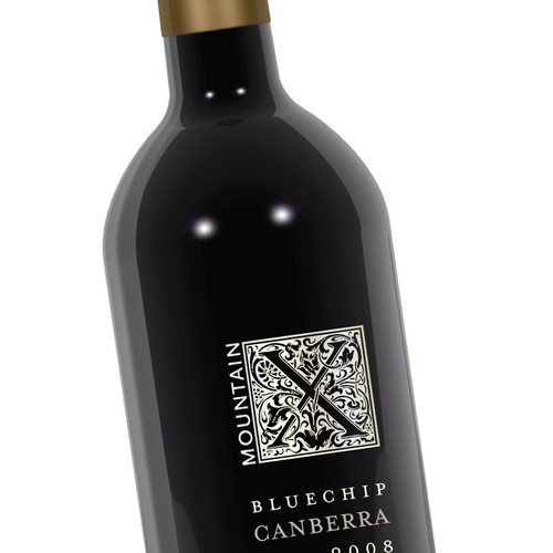 Mountain X Wine Label Design por TeaBerry