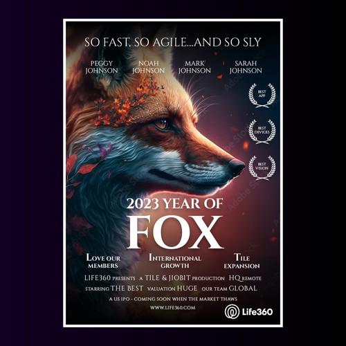 Life360 2023 Year of the Fox Poster Design by DA_Designer