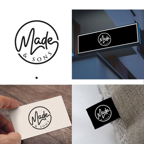 Luxury Meets Ease: Logo & Card Design for Made & Sons Design by 369 Design