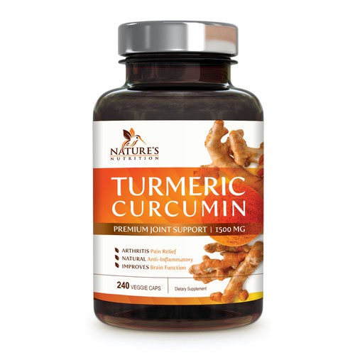 Nature's Nutrition needs a "beautiful label" for its Turmeric Extract bottle Design by FreshApple@Michelle