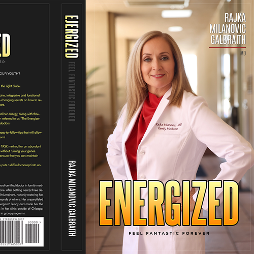 Design a New York Times Bestseller E-book and book cover for my book: Energized Ontwerp door Max63