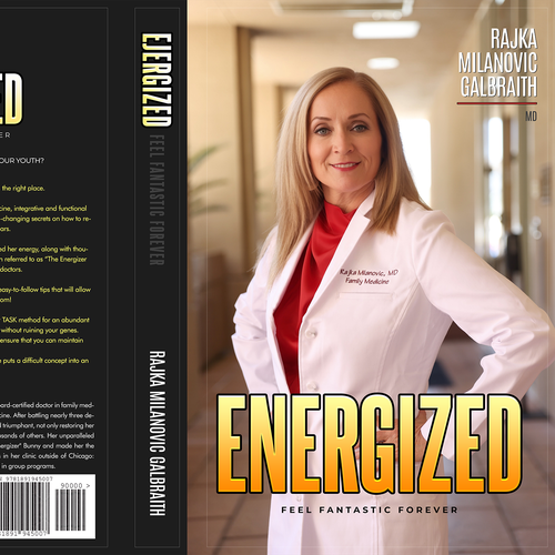 Design a New York Times Bestseller E-book and book cover for my book: Energized Design by Max63