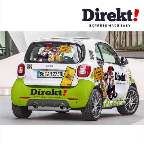 fleet marketing for delivery services Ontwerp door TANSA ART