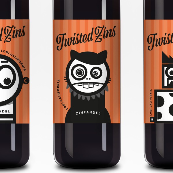 Design by ed-creative titled "Wine-Label-Design for Twisted Zins"
